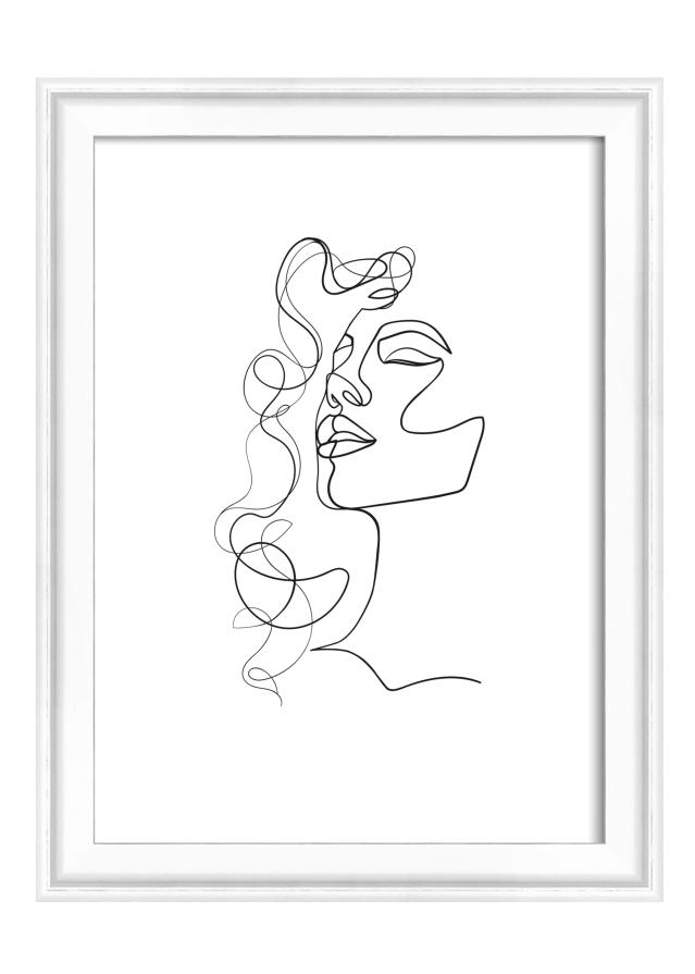 Cornice Silhouette Bianco 13x18 cm