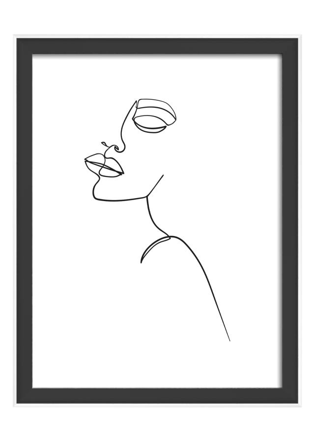 Cornice Silhouette Nero 15x20 cm