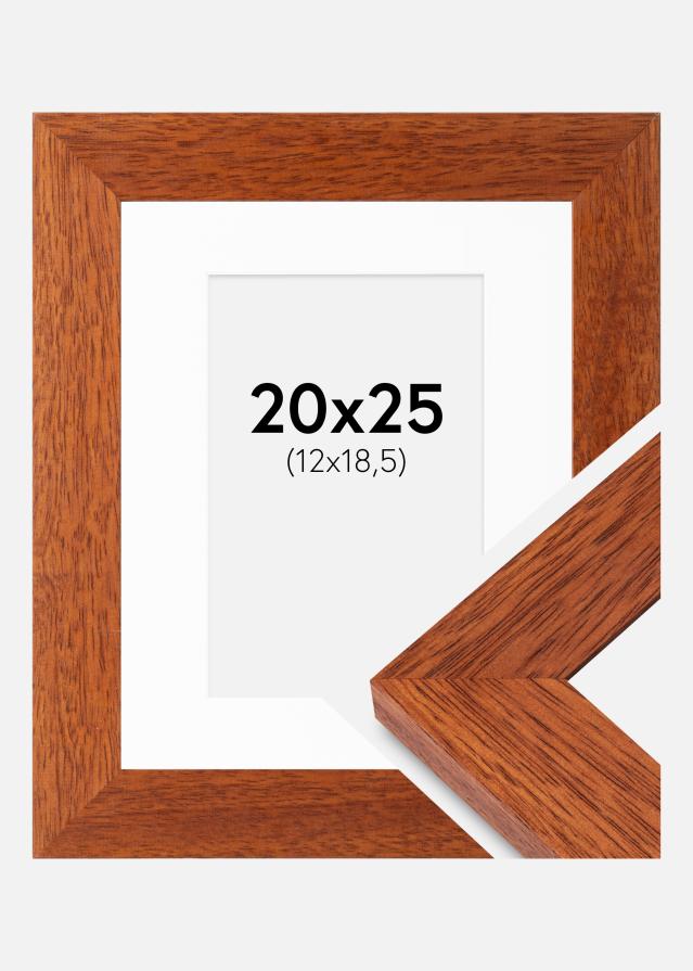 Cornice Juno Ciliegia 20x25 cm - passe-partout Bianco 13x19,5 cm
