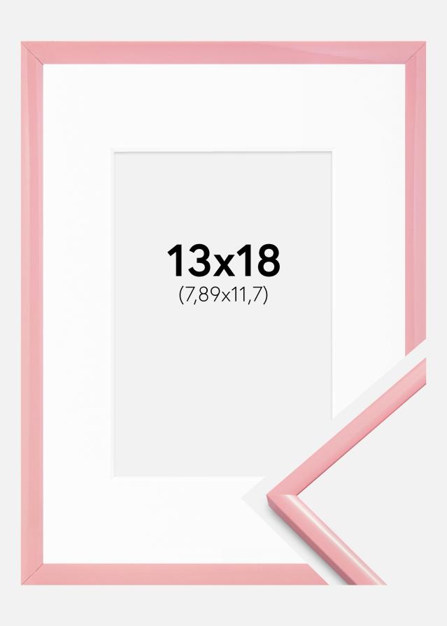 Cornice New Lifestyle Rosa 13x18 cm - passe-partout Bianco 3,5x5 inches