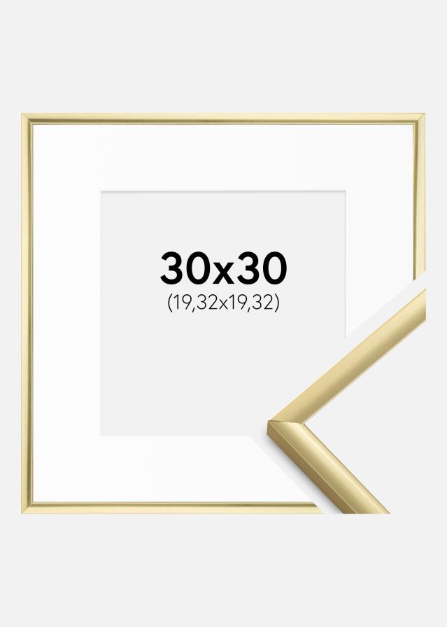 Cornice New Lifestyle Oro 30x30 cm - passe-partout Bianco 8x8 inches