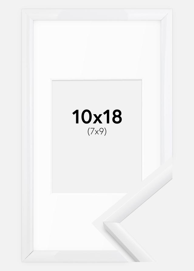 Cornice New Lifestyle Bianco 10x18 cm - passe-partout Bianco 8x10 cm