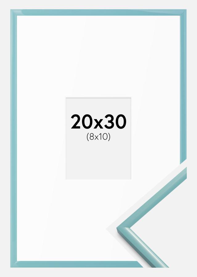 Cornice New Lifestyle Turchese 20x30 cm - passe-partout Bianco 9x11 cm