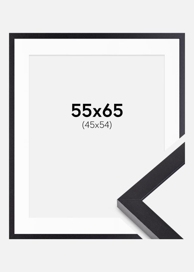 Cornice Selection Nero 55x65 cm - passe-partout Bianco 46x55 cm
