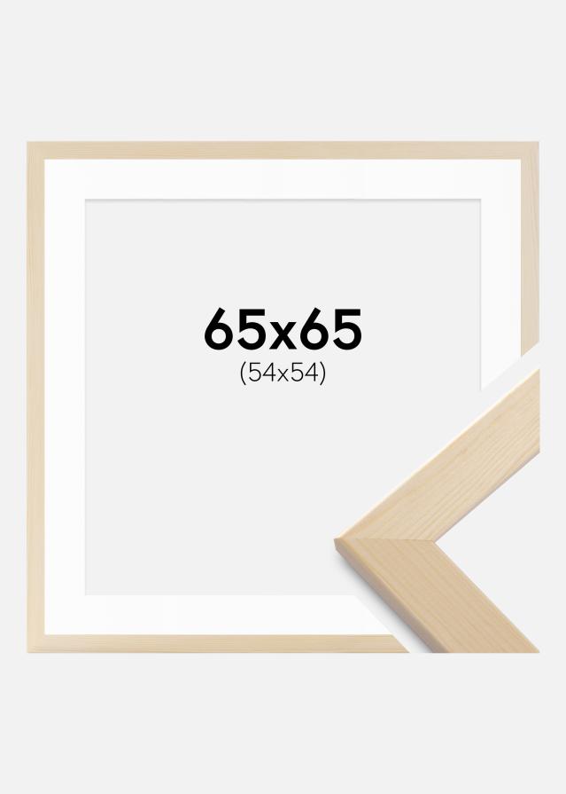 Cornice Trendline Natura 65x65 cm - passe-partout Bianco 55x55 cm