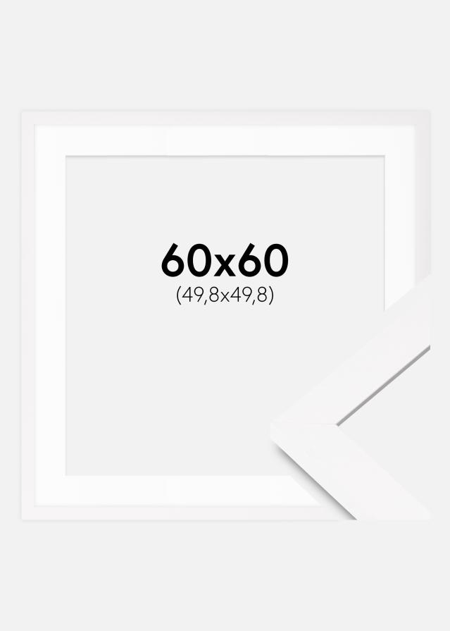 Cornice BGA Classic Bianco 60x60 cm - passe-partout Bianco 20x20 inches
