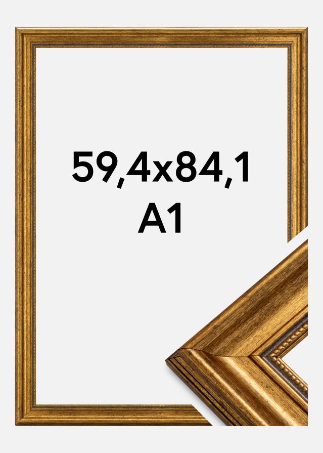 Cornice Rokoko Vetro acrilico Oro 59,4x84,1 cm (A1)