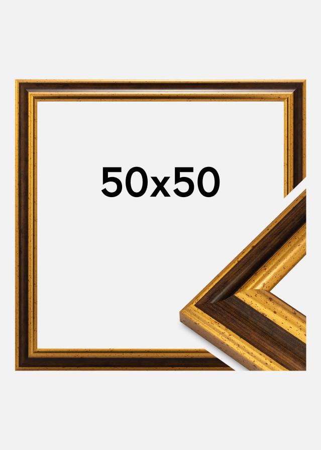 Cornice Aberystwyth Vetro acrilico Oro 50x50 cm