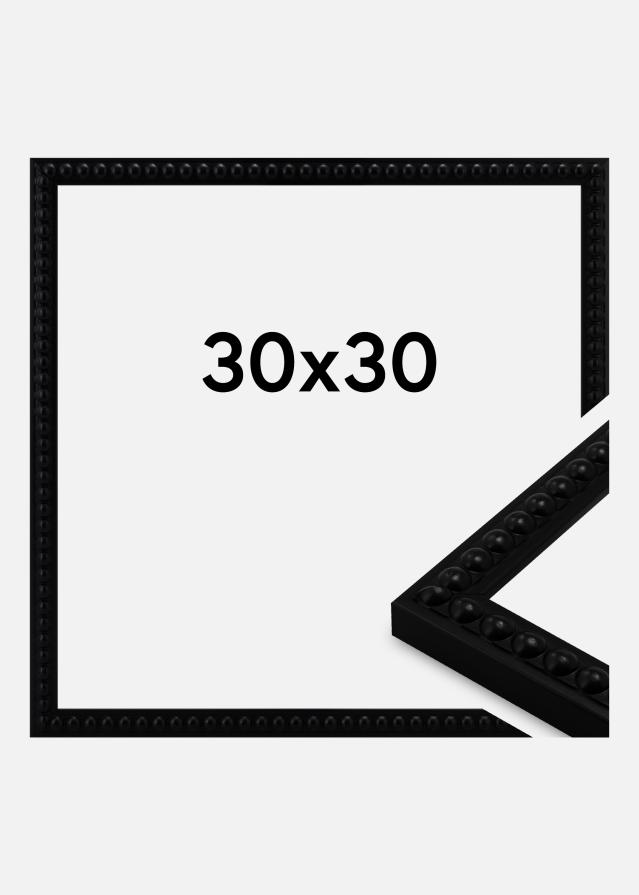 Cornice Perla Vetro acrilico Nero 30x30 cm