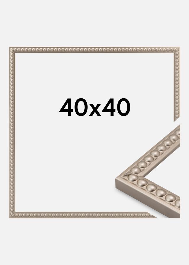 Cornice Perla Vetro acrilico Champagne 40x40 cm