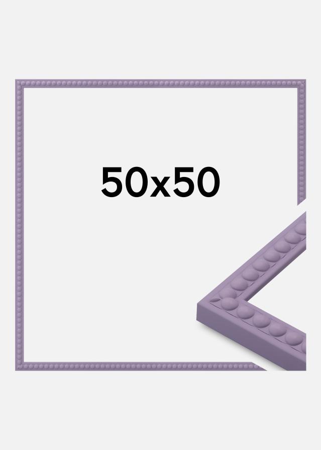 Cornice Perla Vetro acrilico Viola 50x50 cm