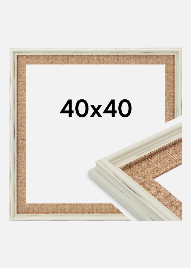 Cornice Sandweave Vetro acrilico Bianco 40x40 cm