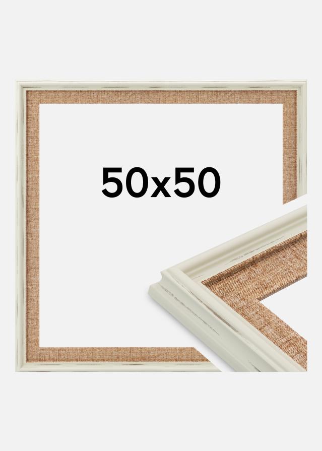 Cornice Sandweave Vetro acrilico Bianco 50x50 cm