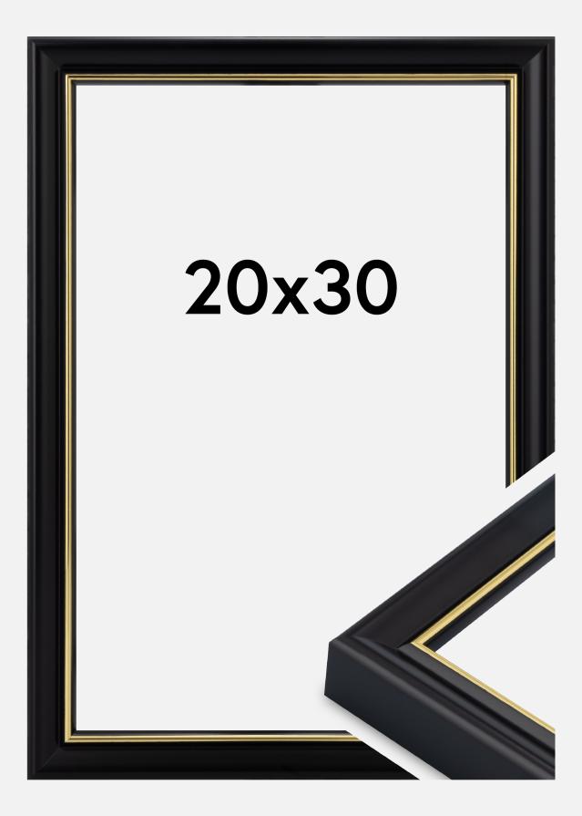 Cornice Canterbury Vetro acrilico Nero 20x30 cm