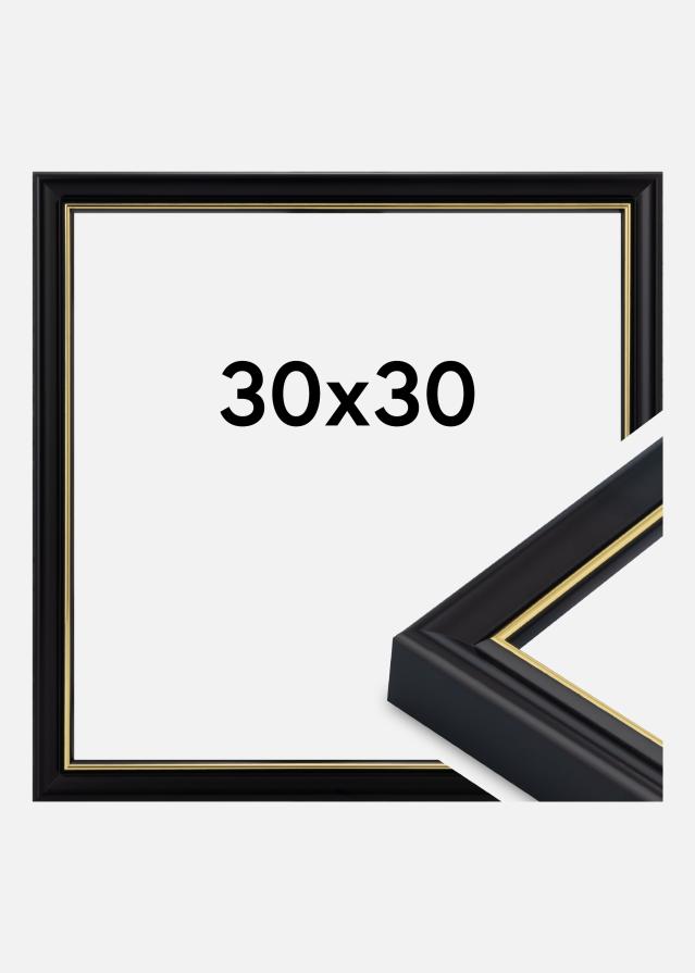 Cornice Canterbury Vetro acrilico Nero 30x30 cm