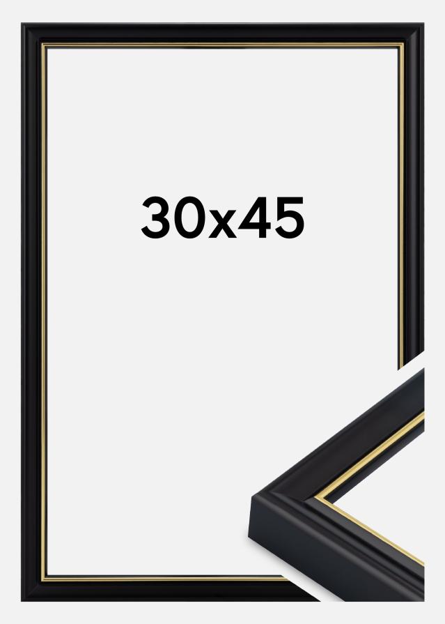 Cornice Canterbury Vetro acrilico Nero 30x45 cm