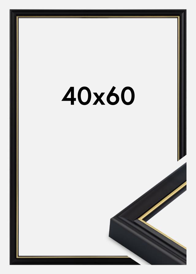 Cornice Canterbury Vetro acrilico Nero 40x60 cm