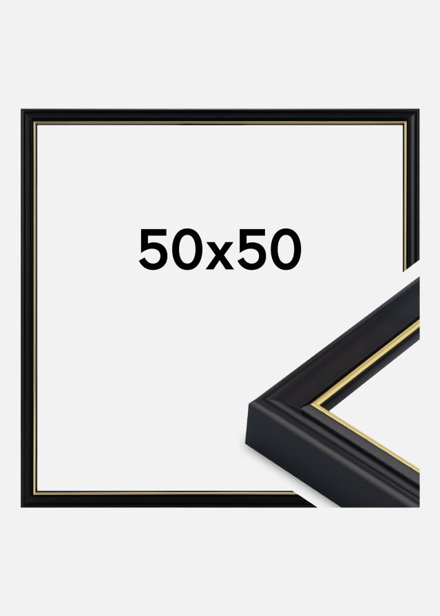 Cornice Canterbury Vetro acrilico Nero 50x50 cm