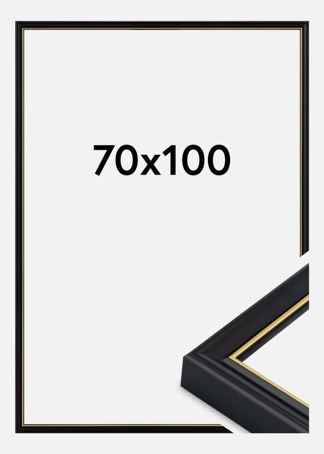 Cornice Canterbury Vetro acrilico Nero 70x100 cm