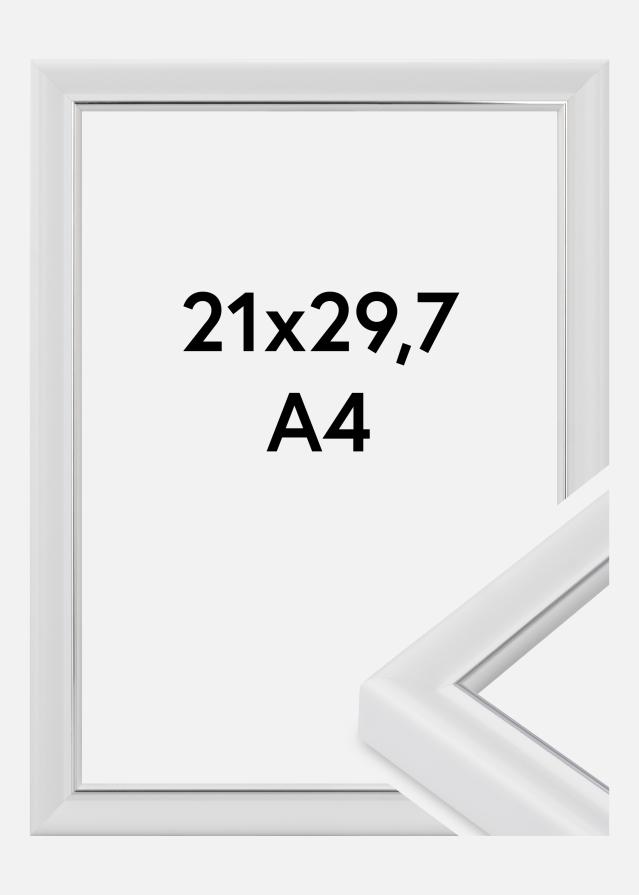 Cornice Canterbury Vetro acrilico Bianco 21x29,7 cm (A4)