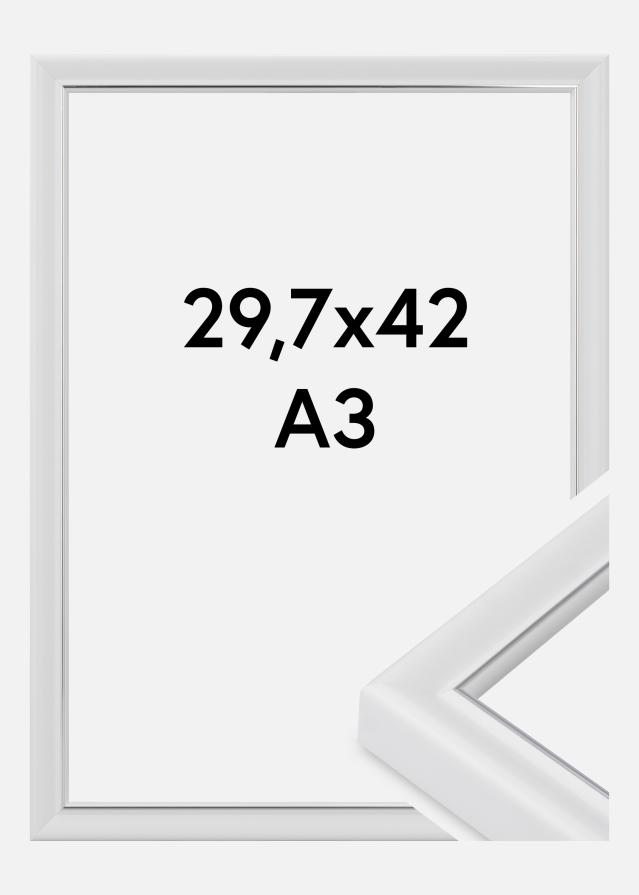 Cornice Canterbury Vetro acrilico Bianco 29,7x42 cm (A3)