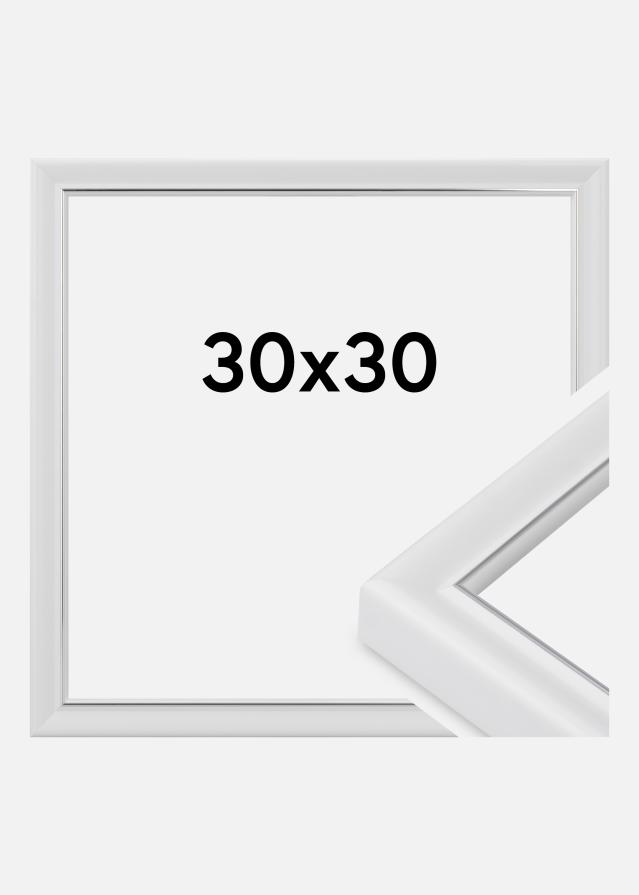 Cornice Canterbury Vetro acrilico Bianco 30x30 cm