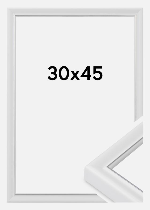 Cornice Canterbury Vetro acrilico Bianco 30x45 cm