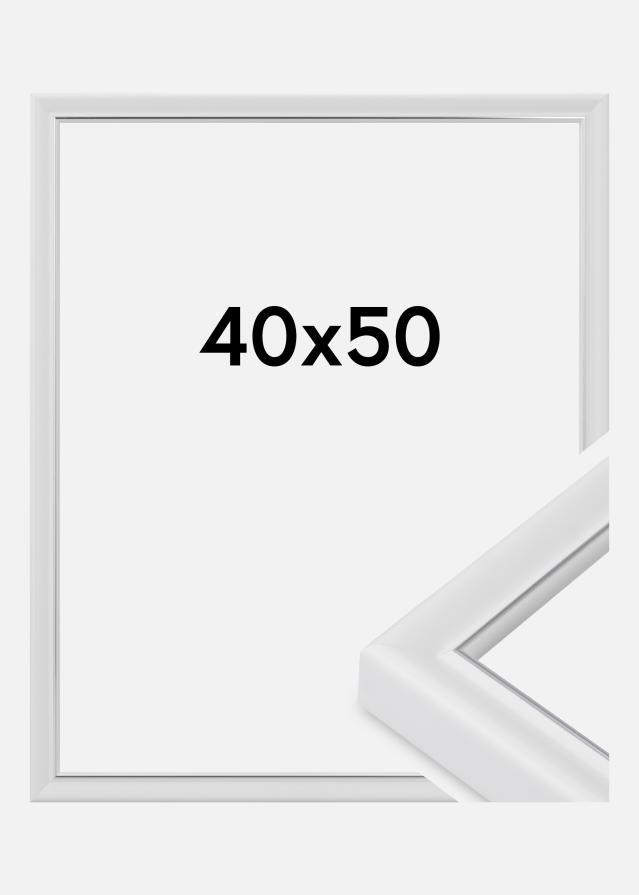 Cornice Canterbury Vetro acrilico Bianco 40x50 cm