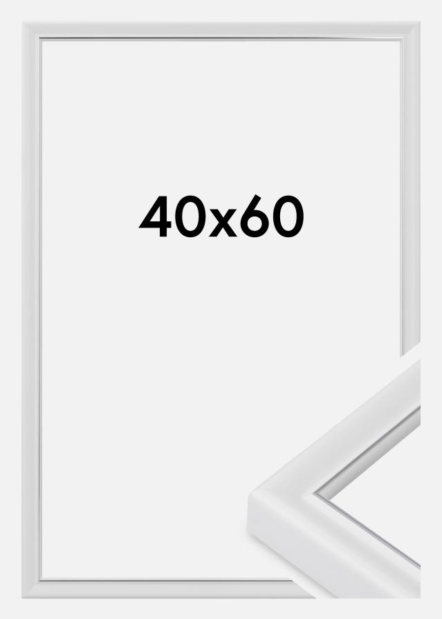 Cornice Canterbury Vetro acrilico Bianco 40x60 cm