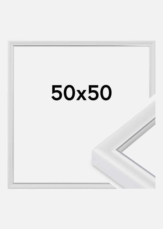 Cornice Canterbury Vetro acrilico Bianco 50x50 cm