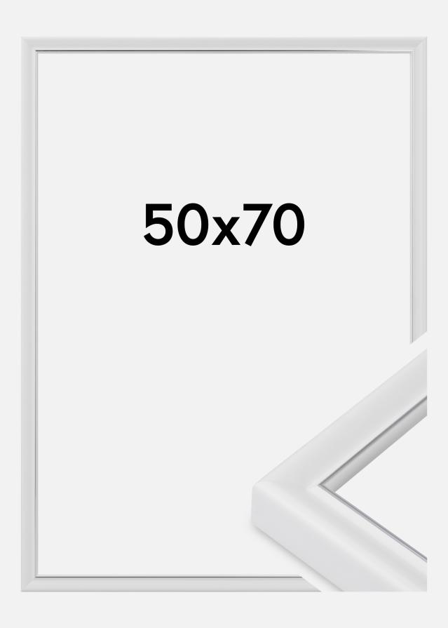 Cornice Canterbury Vetro acrilico Bianco 50x70 cm