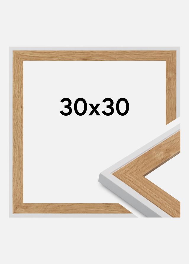 Cornice Clearline Vetro acrilico Bianco 30x30 cm