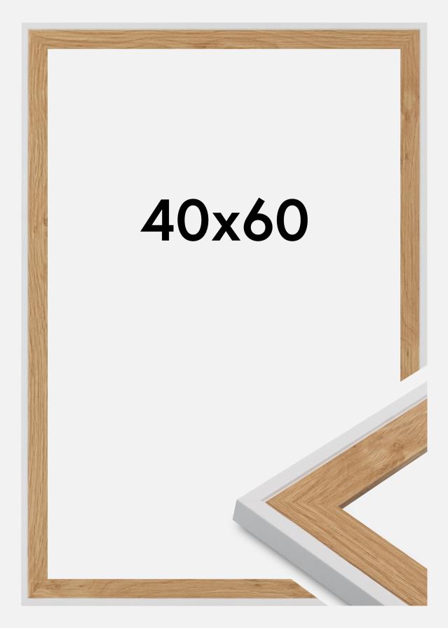 Cornice Clearline Vetro acrilico Bianco 40x60 cm