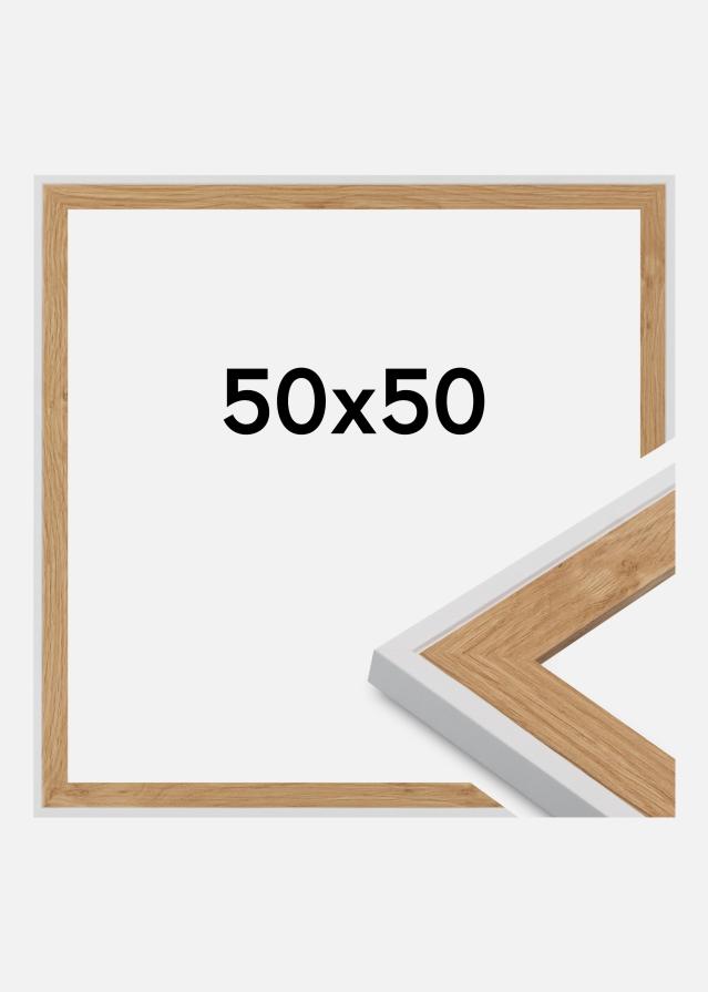 Cornice Clearline Vetro acrilico Bianco 50x50 cm