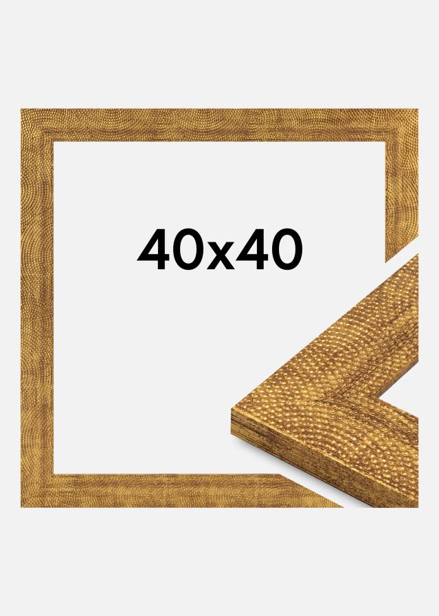 Cornice Linea Vetro acrilico Oro 40x40 cm