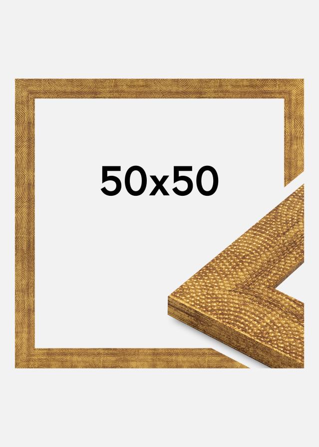 Cornice Linea Vetro acrilico Oro 50x50 cm