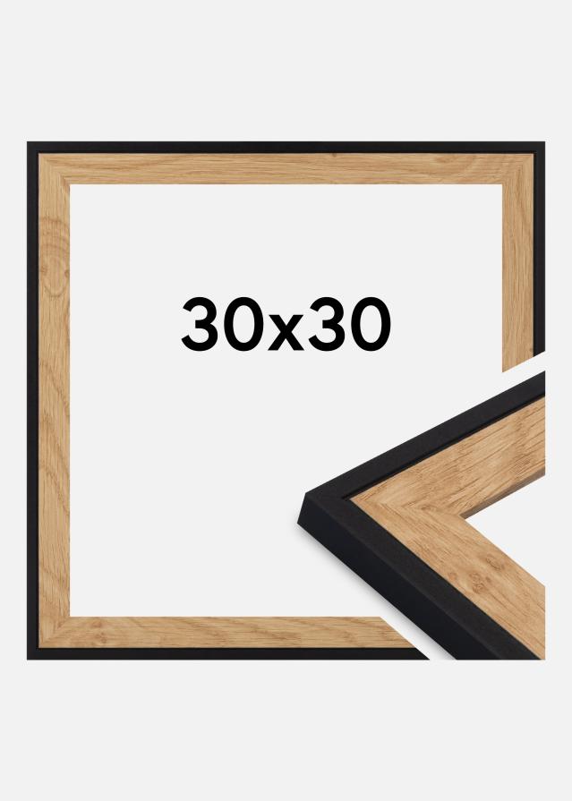 Cornice Iris Vetro acrilico Nero 30x30 cm