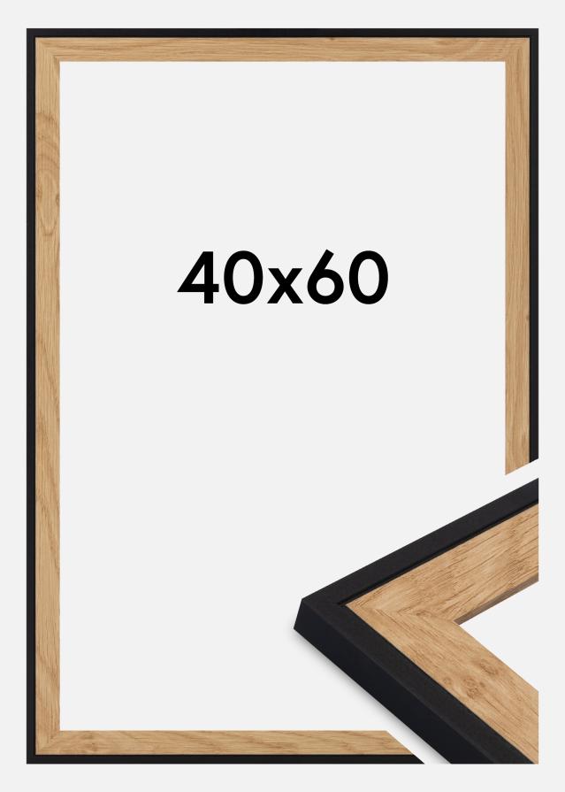 Cornice Iris Vetro acrilico Nero 40x60 cm