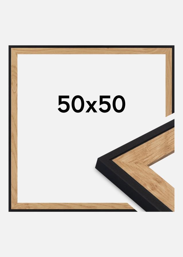 Cornice Iris Vetro acrilico Nero 50x50 cm