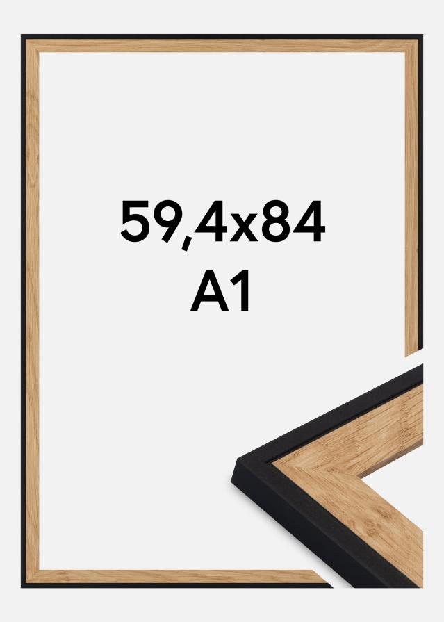 Cornice Iris Vetro acrilico Nero 59,4x84 cm (A1)