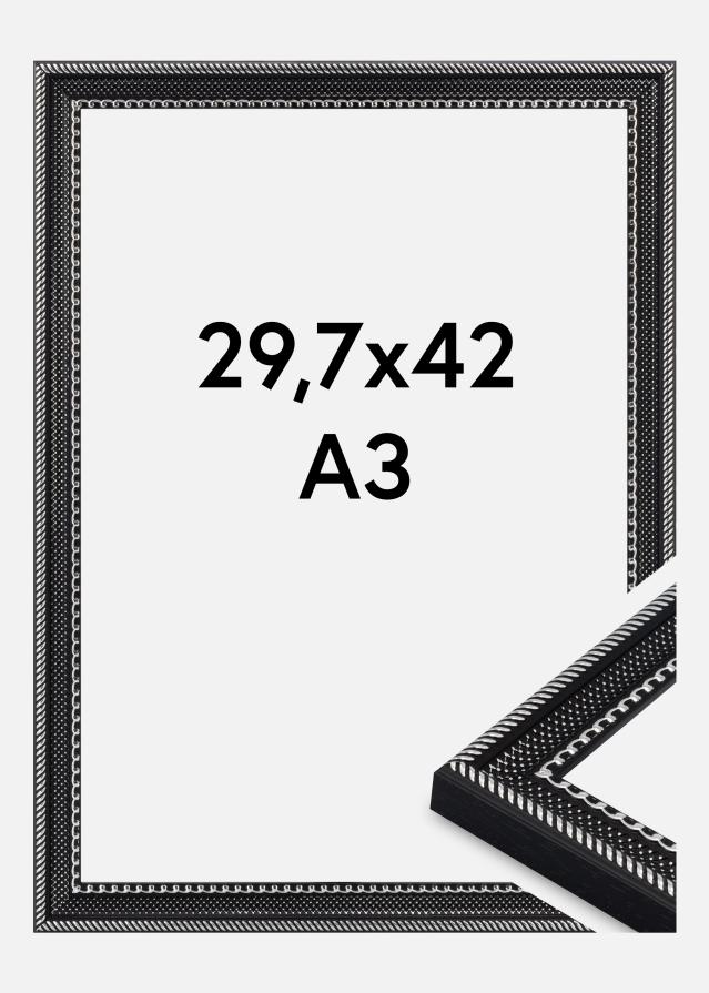 Cornice Trellis Vetro acrilico Vintage Black 29.7x42 cm (A3)