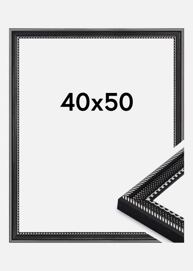 Cornice Trellis Vetro acrilico Nero 40x50 cm