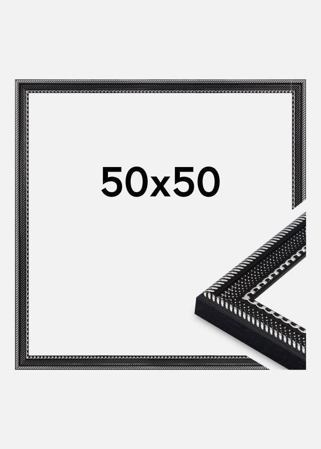 Cornice Trellis Vetro acrilico Nero 50x50 cm