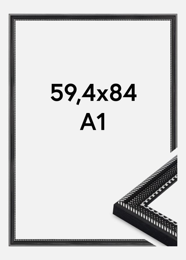 Cornice Trellis Vetro acrilico Vintage Black 59.4x84 cm (A1)