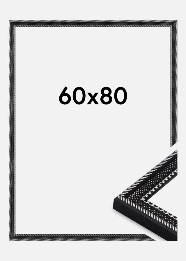 Cornice Trellis Vetro acrilico Nero 60x80 cm