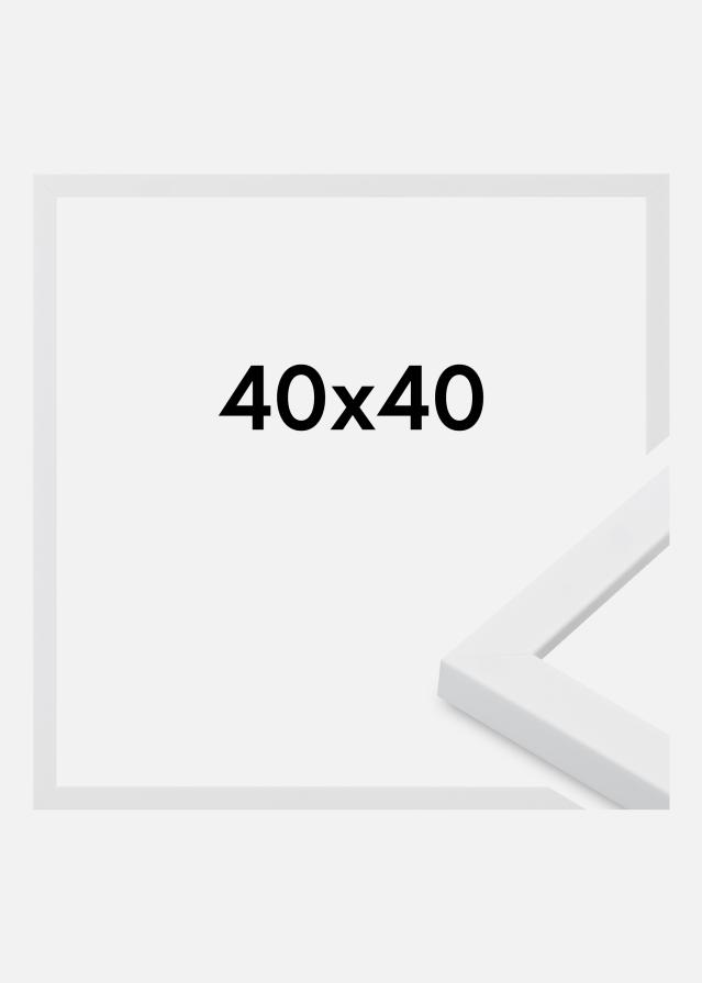 Cornice Oban Vetro acrilico Bianco 40x40 cm