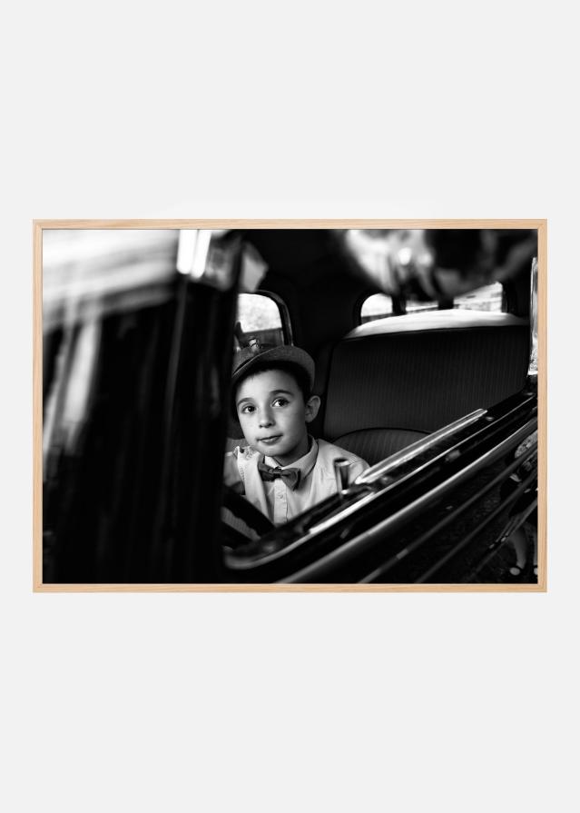 Fancy boy in car Poster