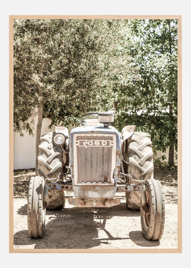 Rugged Tractor Scene Poster