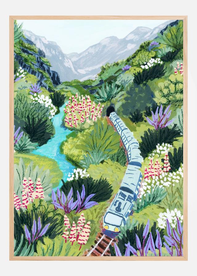 Train Travel Poster