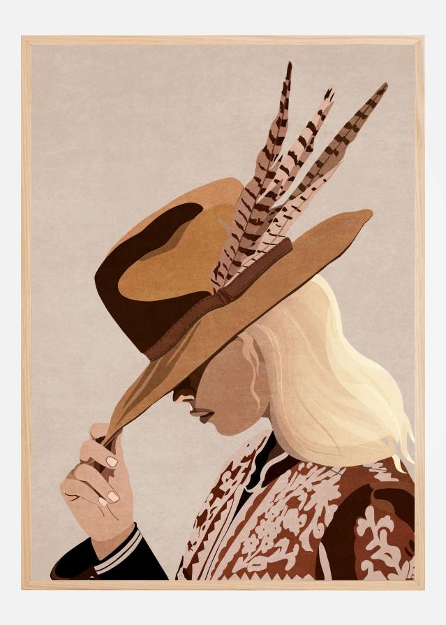 Feathered Elegance Poster